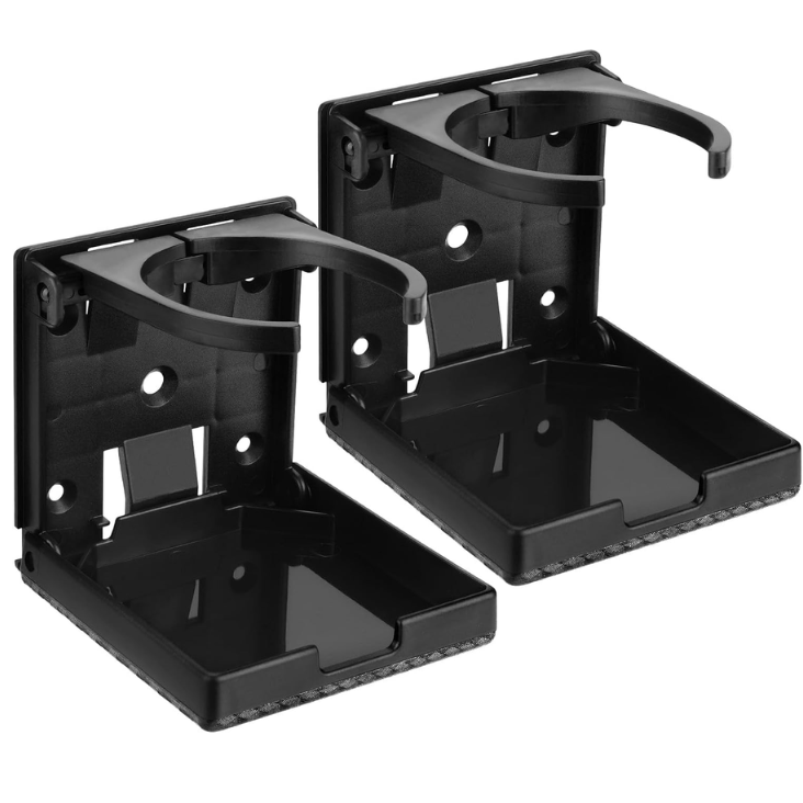 Main product image of 2-Pack Foldable Wall Mount Cup Holders, Adjustable 2.36-3.94 inch