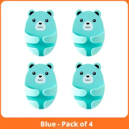 Punch-free power socket hook-blue-4 pcs-1 pack