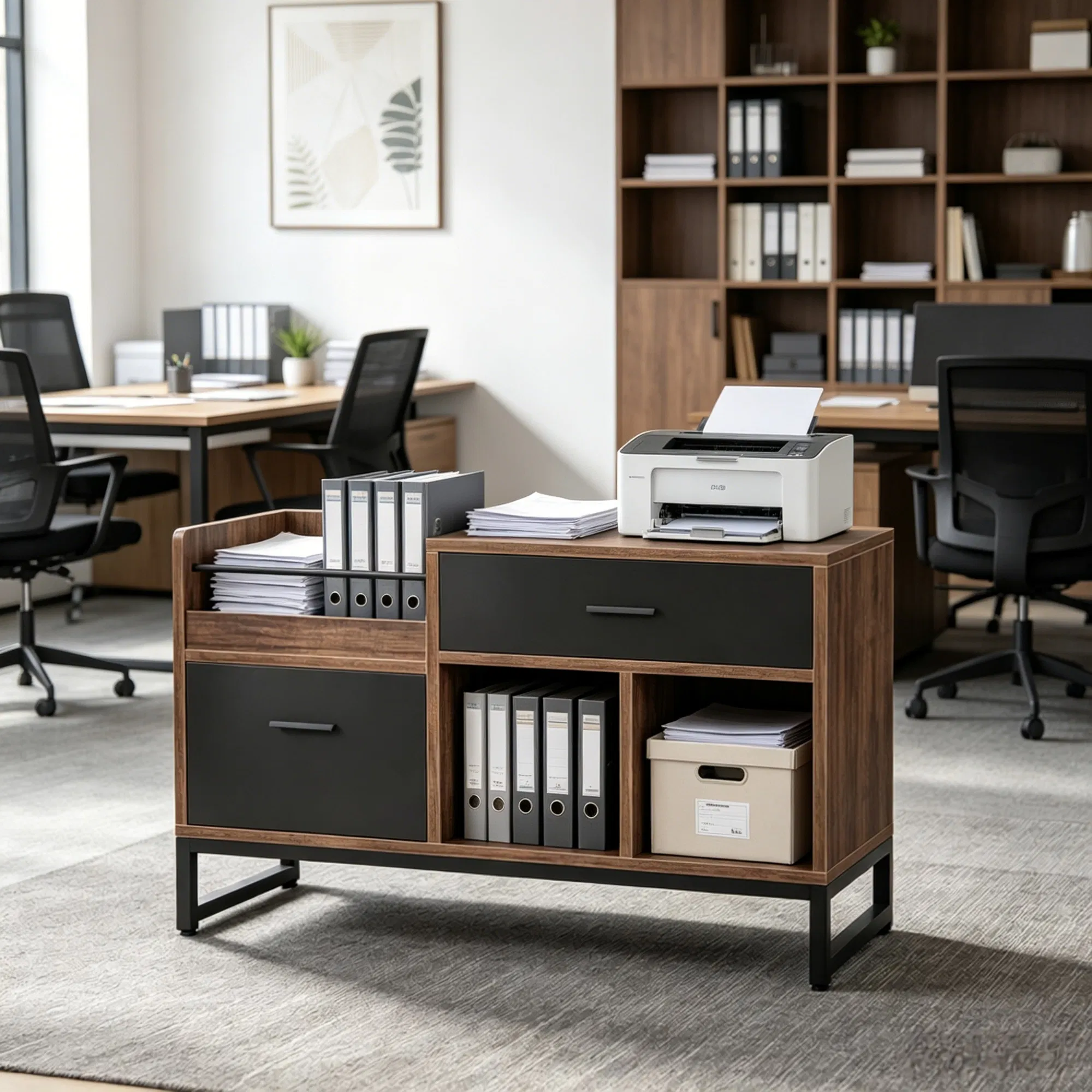 Main product image of Commercial Office File Cabinet, Multi-Drawer Document Storage