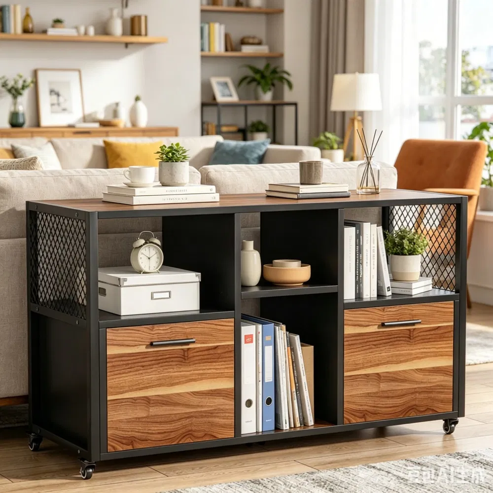 Main product image of Industrial Steel File Cabinet with 4 Storage Shelves