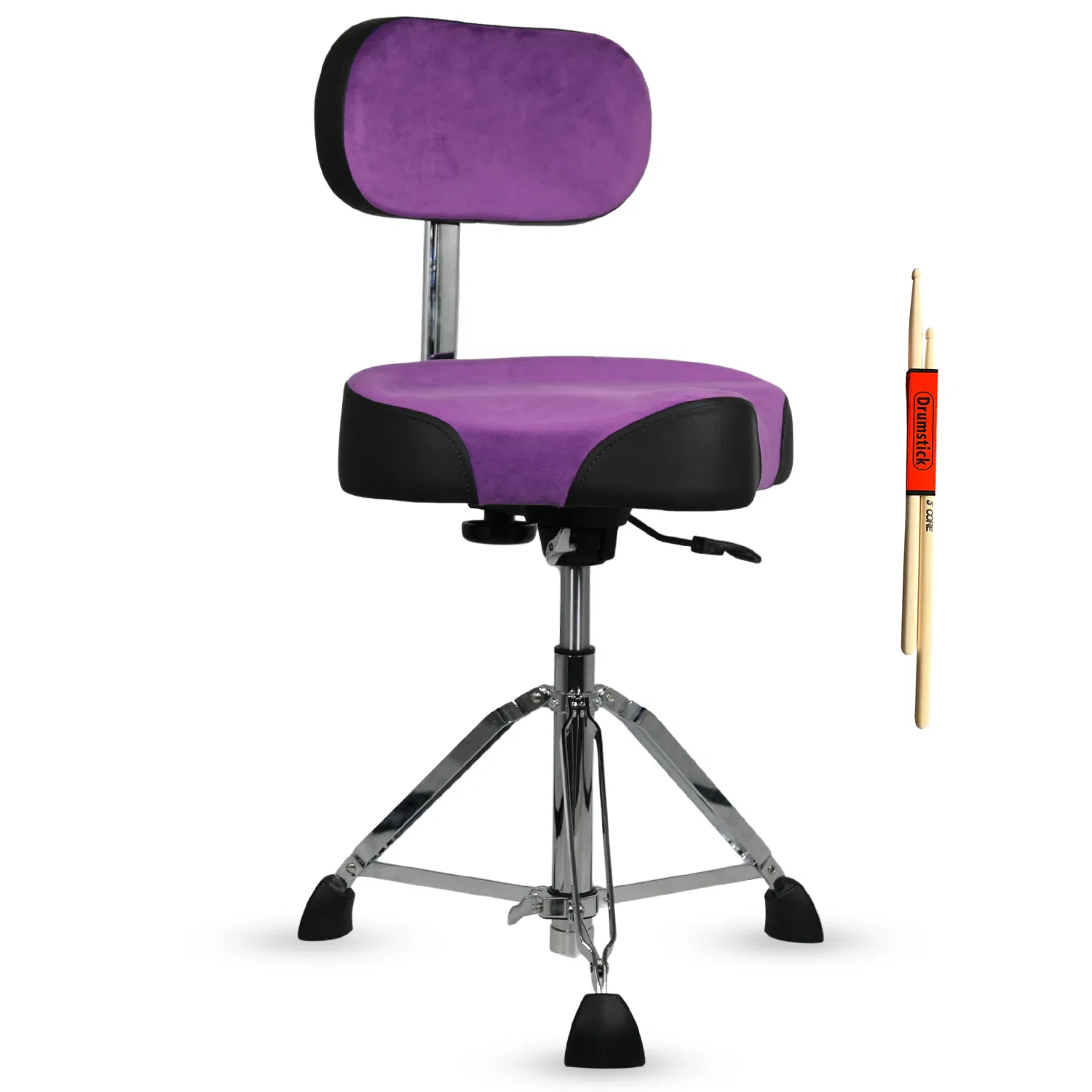 Main product image of 5 Core Drum Throne with Backrest, 4in Padded, Airlift, 25in Adjustable, 441 lb