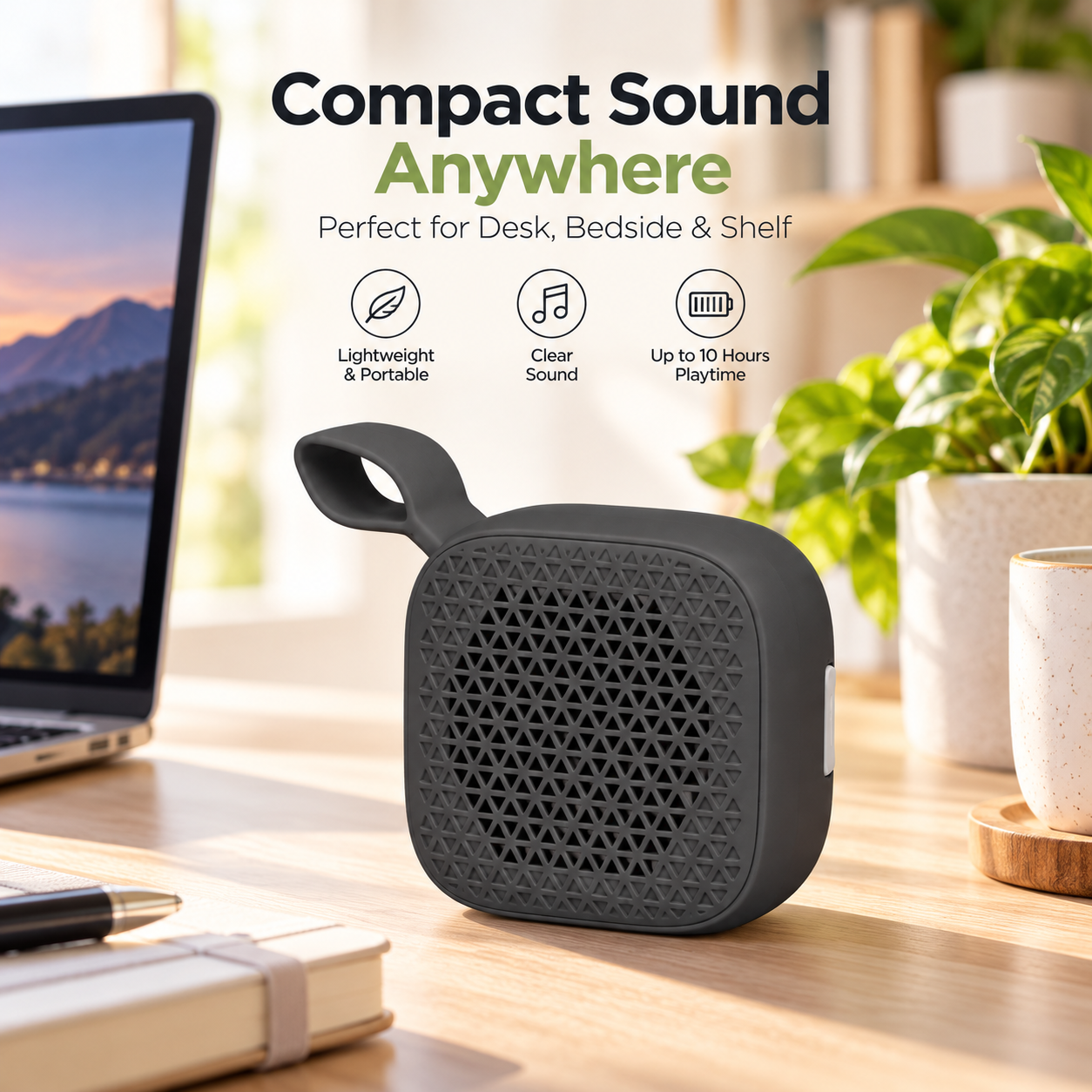 Main product image of Small Black Square Loudspeaker, Measuring Equipment Component