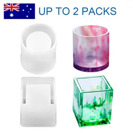 Product image of Silicone Mold for Resin Epoxy Brush Pot Pen Holder Crafts