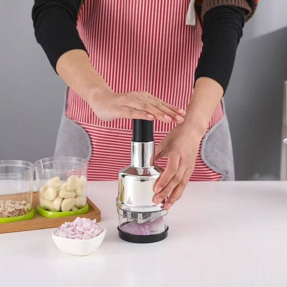 Vegetable Fruit Salad Onion Garlic Food Hand Chopper Cutter Slicer Peeler Dicer