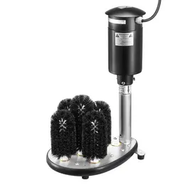 Electric 5-Brush Bar Glass Washer, 1200 Cups/Hour Capacity, for Wine Glasses