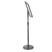 Product image of Pedestal Sign Holder, 8.5 x 11 Inch, Adjustable, Floor Standing, Black