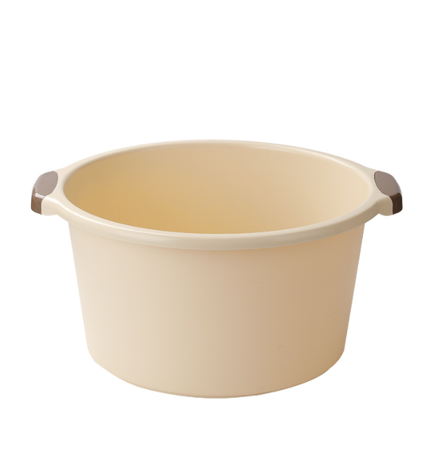 Portable foot soaking bucket-apricot color-38cm-PP-1 piece