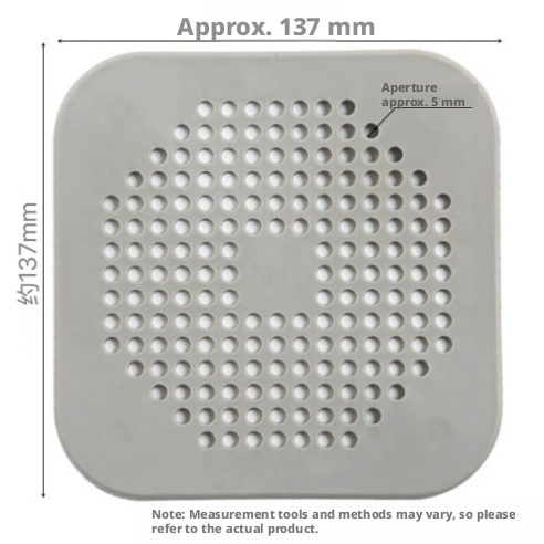 Suction cup floor drain-gray-tpr-1 piece