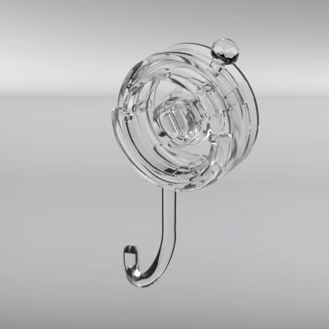 Disc hook-transparent-PC+PVC-1 piece