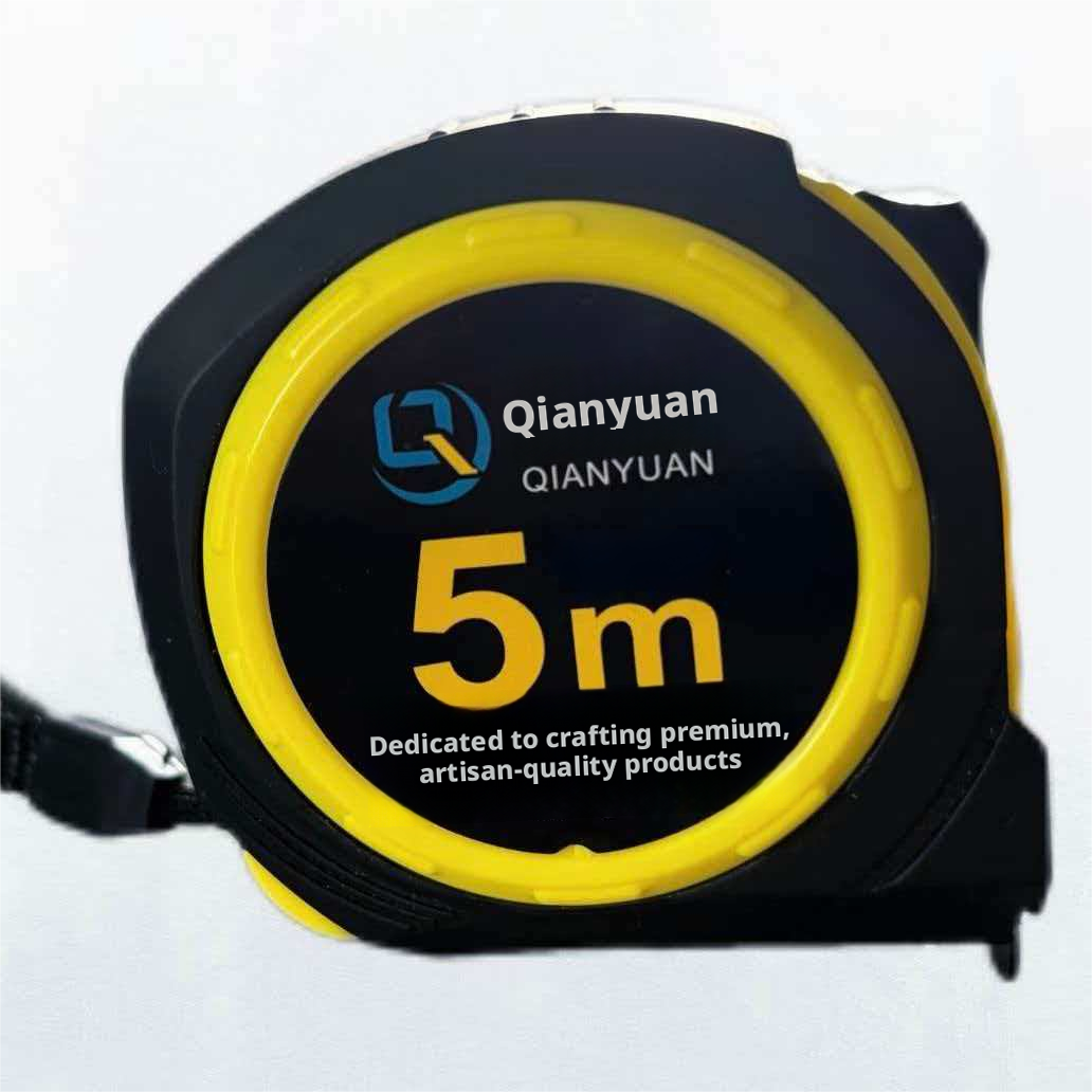 Wear-resistant coated tape measure-5m * 19mm-yellow-PP-1 piece