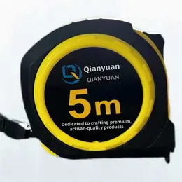 Wear-resistant coated tape measure-5m * 19mm-yellow-PP-1 piece