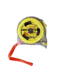 Transparent steel tape measure-5m * 25mm-yellow-PP-1 piece