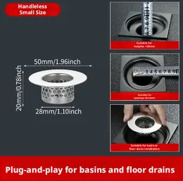 Stainless steel floor drain-304 small ultra-short-1 piece