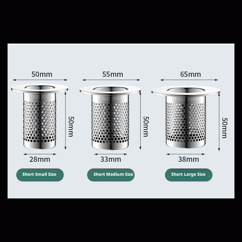 Stainless steel floor drain net-5cm-short-small-1 piece