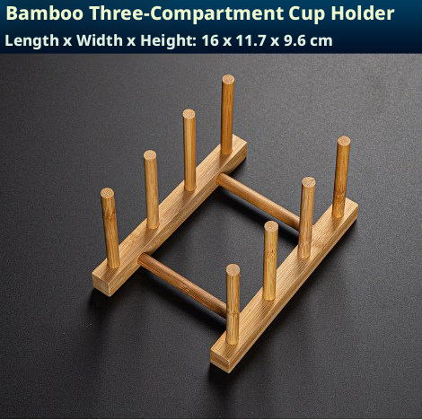 Drain cup holder-three-compartment cup holder-1 piece