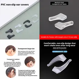 PVC anti-slip ear muffs-medium transparent-10 pairs per package