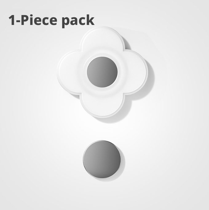 Four-leaf clover magnetic buckle-white-1 piece