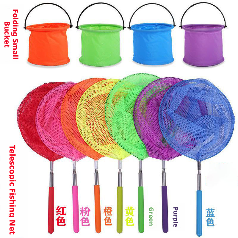 Net bag fishing bag-bucket blue-1 piece