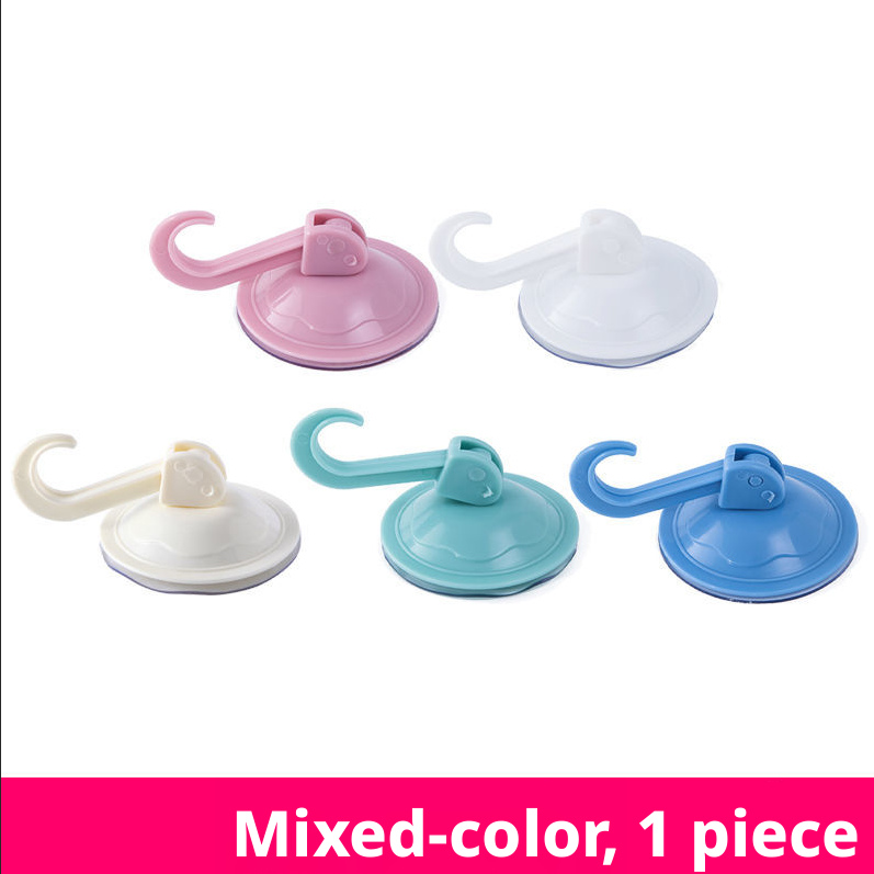 Sucker type adhesive hook-blue 1 pack