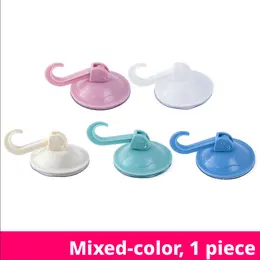 Sucker type adhesive hook-blue 1 pack