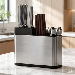 Kitchen Cutlery Knife Holder Spoon Fork Storage Rack Organizer Utensils Chopstick Box