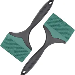 2-Pack Extra-Wide Silicone Grill Basting Brushes Green 3.95 Heat-Resistant Oil & BBQ Sauce Spreader