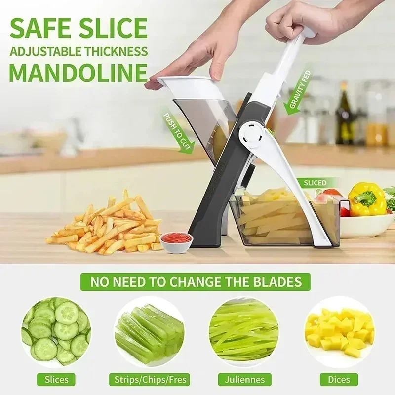 Main product image of Manual Multi-function Vegetable Slicer, Chopper, and Grater Tool