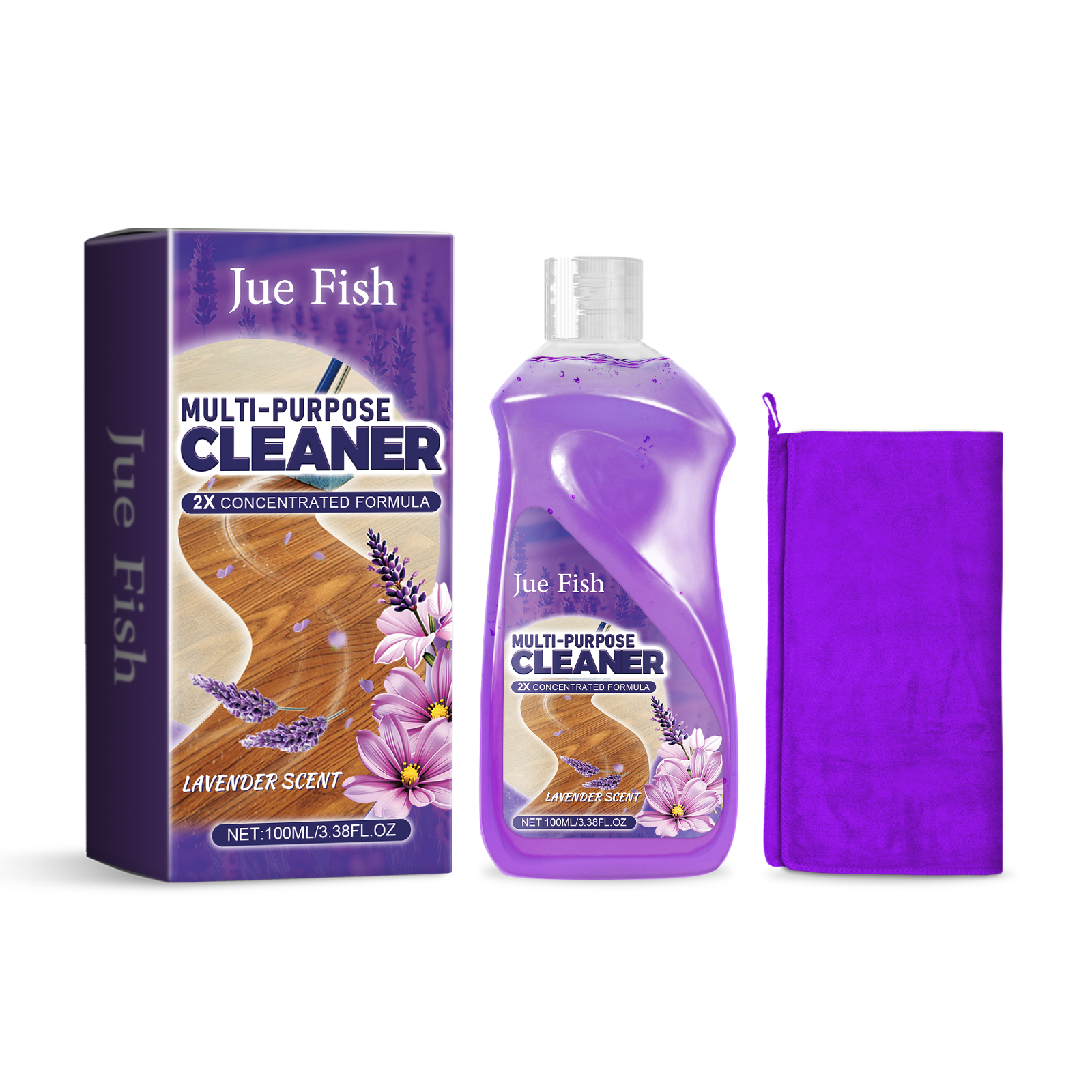 Main product image of Multi-Purpose Floor Cleaner, 100ml Bottle with Cleaning Cloth