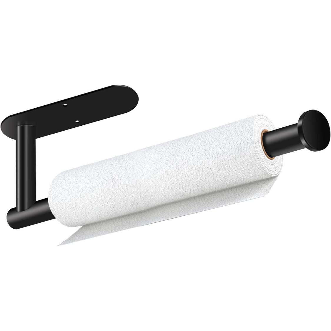 Main product image of Black Self-Adhesive Paper Towel Holder, Under Cabinet or Wall Mount