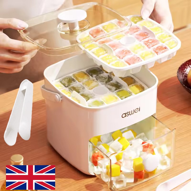 Main product image of 48-Cube Ice Tray and Storage Container Set