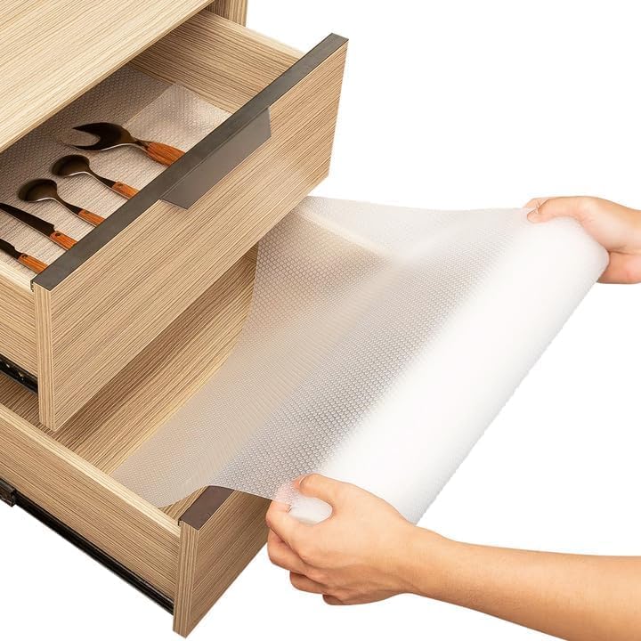 Main product image of Clear Shelf Liner, 12x120 Inch, Non-Adhesive, Non-Slip, Waterproof