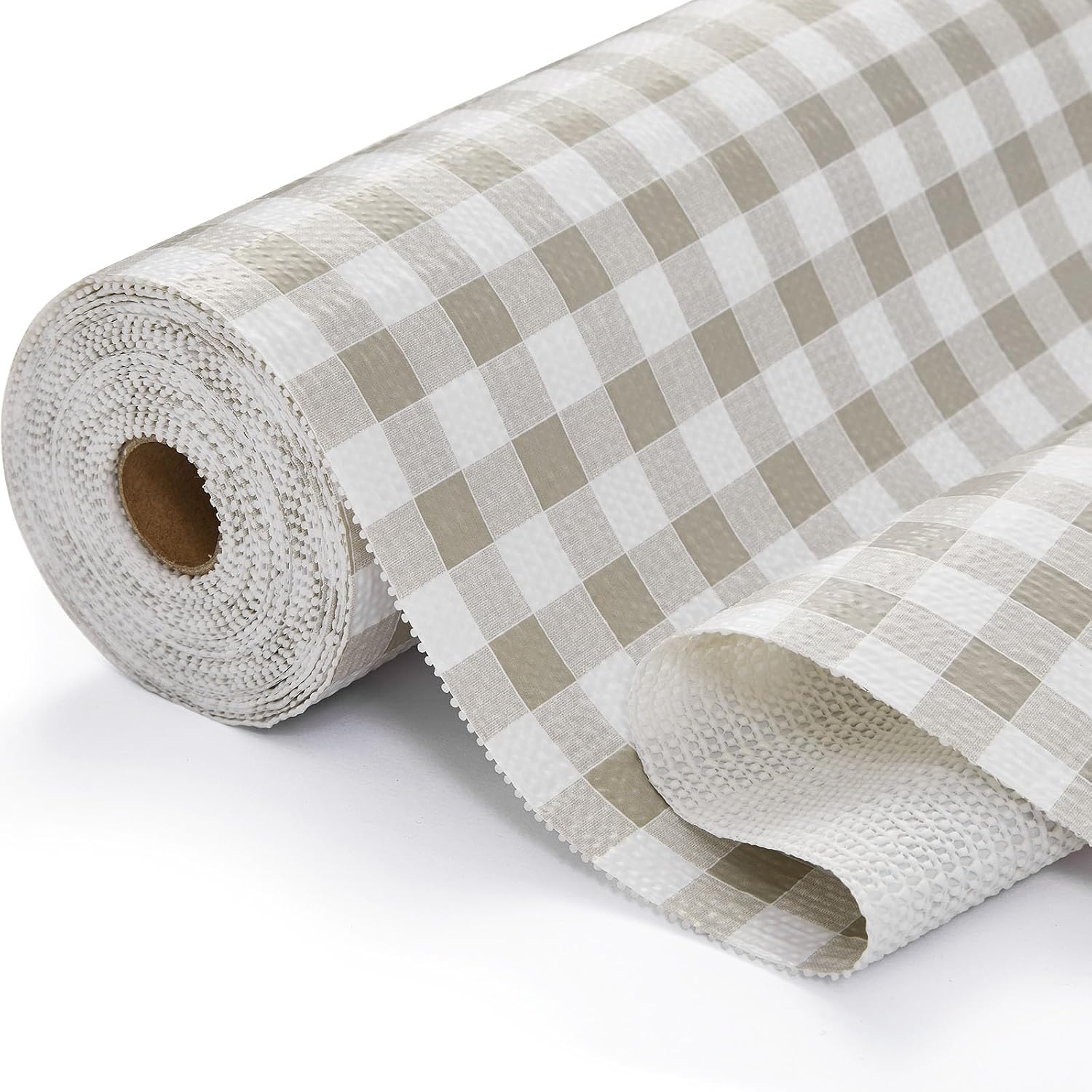 Main product image of Cabinet Liner, Non-Adhesive, Green Plaid, 12x10 Ft