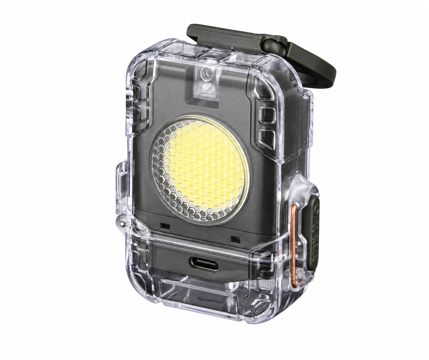 Main product image of Rechargeable Magnetic COB LED Work Light, 13W, 400LM, Type C, Hook, D52