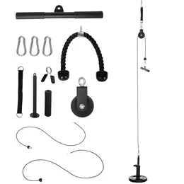 SPORTNOW Cable Machine Pulley System, Lats Pull Down System, With DIY Loading Weight Pin