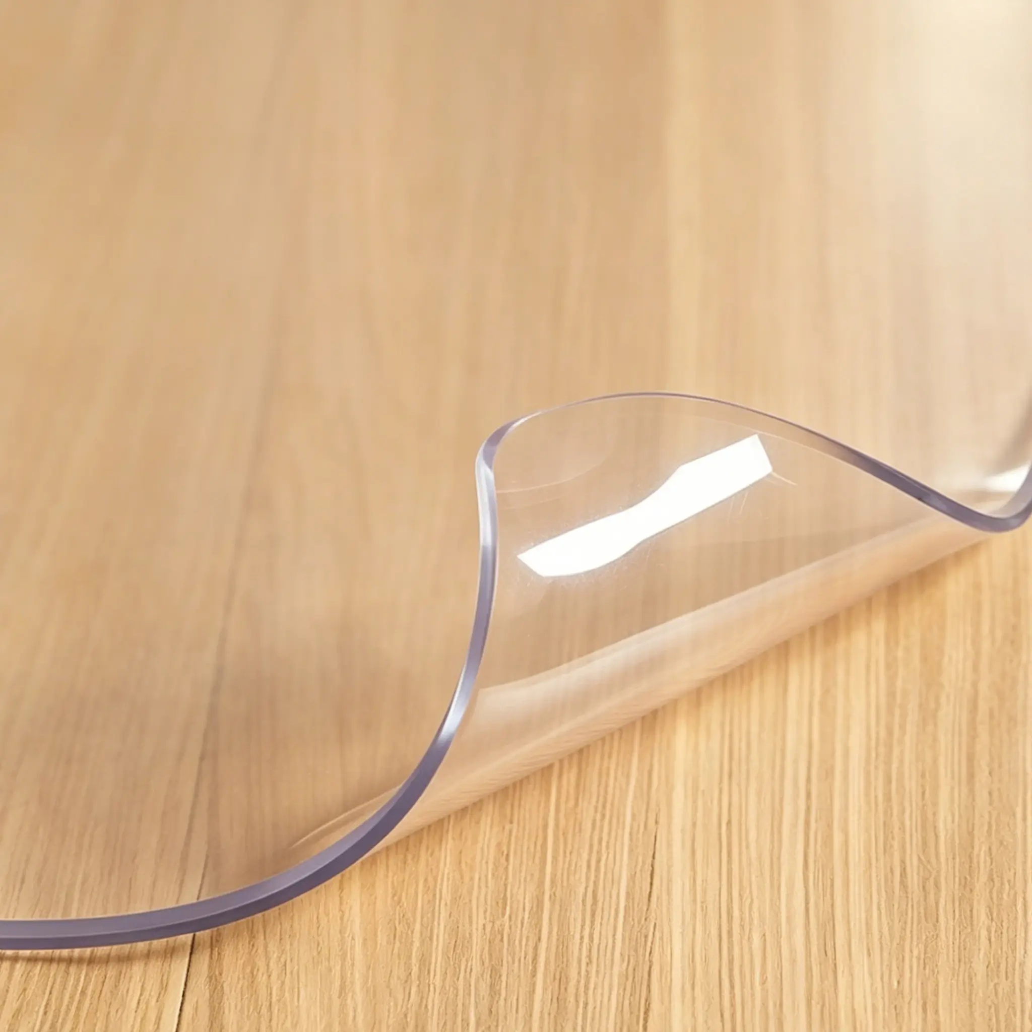 Table Cover 1.5 Mm Thick Clear PVC Desk Mat Protector Waterproof & Easy Cleaning Desk Pad Tablecloth For Office, Dining Room