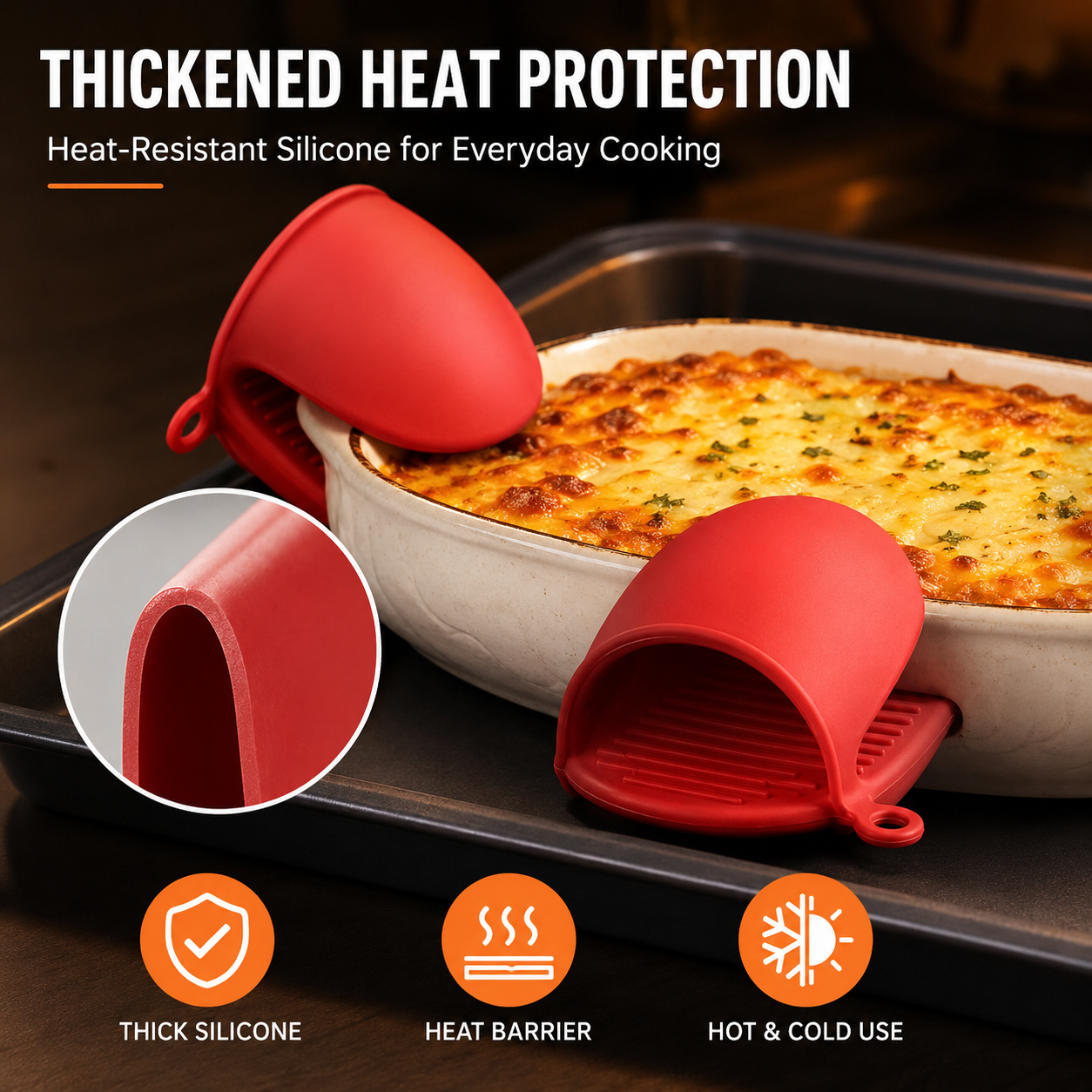 Main product image of Silicone Insulated Oven Hand Clip, High Temperature, Anti-Slip