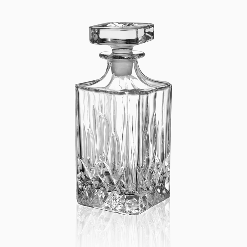 Main product image of Square Crystal Whiskey Decanter with Airtight Stopper