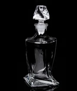 Product image of Wholesale Premium Glass Whiskey Decanter, Vintage Tapered Liquor Bottle With Thick Square Base & Sealed Stopper For Barware