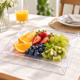 Product image of Plate Square Small Transparent 20x20cm