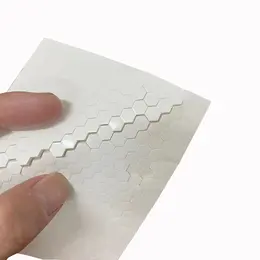 High-viscosity foam double-sided tape-hexagonal-white-6.4x2mm-3 sheet pack