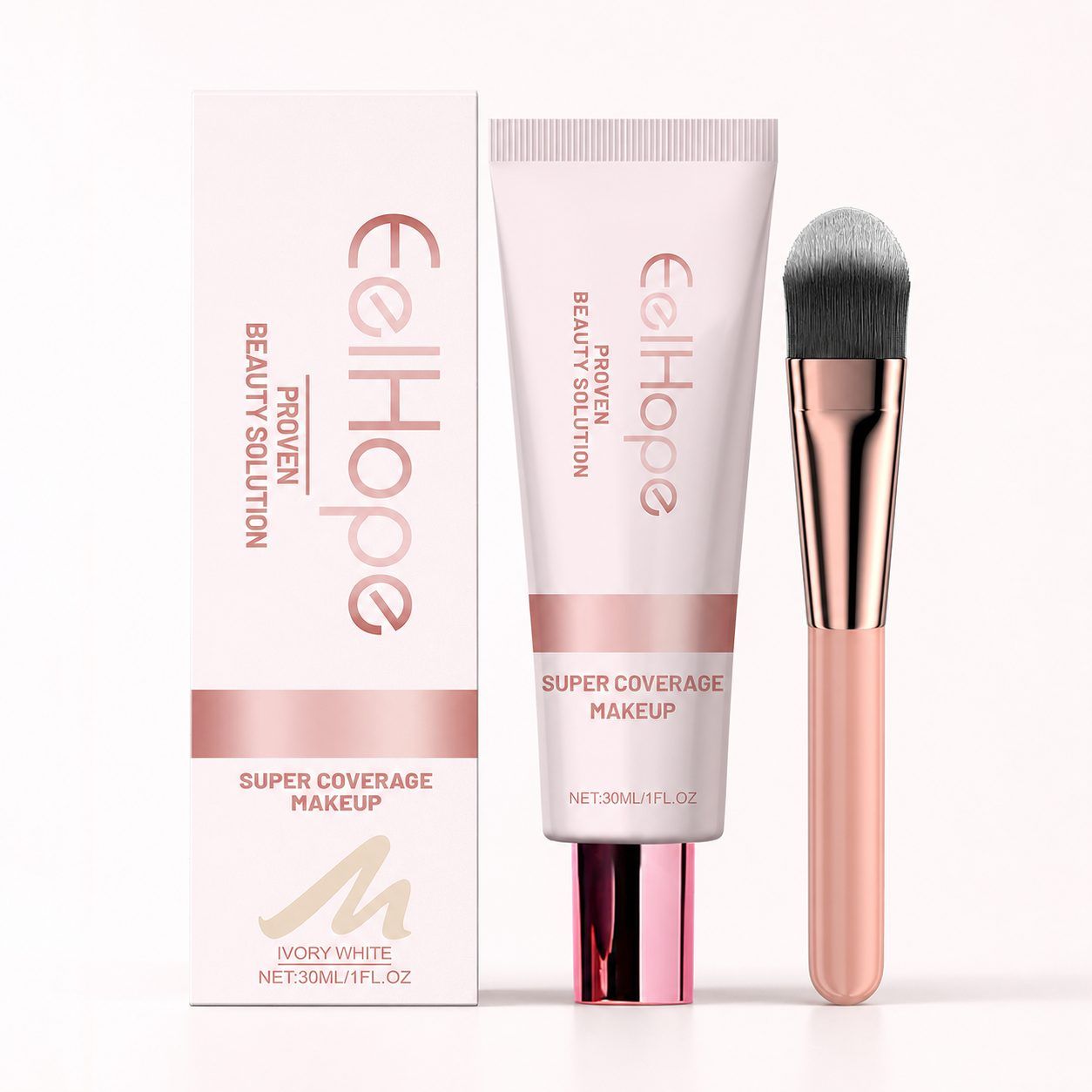 Main product image of EELHOPE Brush-Applicator Concealer Foundation Liquid, Ivory