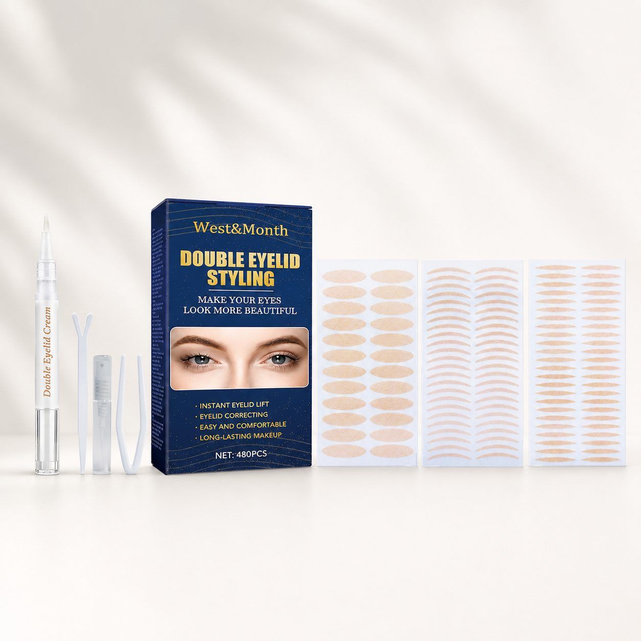 Main product image of WEST MONTH 480-Piece Double Eyelid Tape Kit