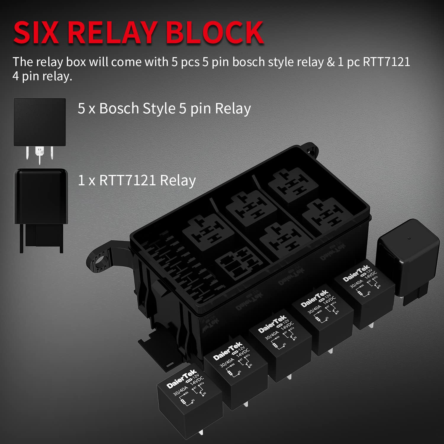 Car Relay Modification Socket Car Junction Fuse Box