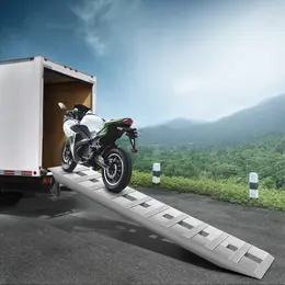 VEVOR 60"L x 12"W Aluminum Trailer Ramps, 6000 lb Capacity, Beavertail Hook End
