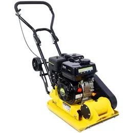 7.0HP Gas Vibration Compactor, 5500PPM, 20x14 Inch Plate, Built-in Wheels