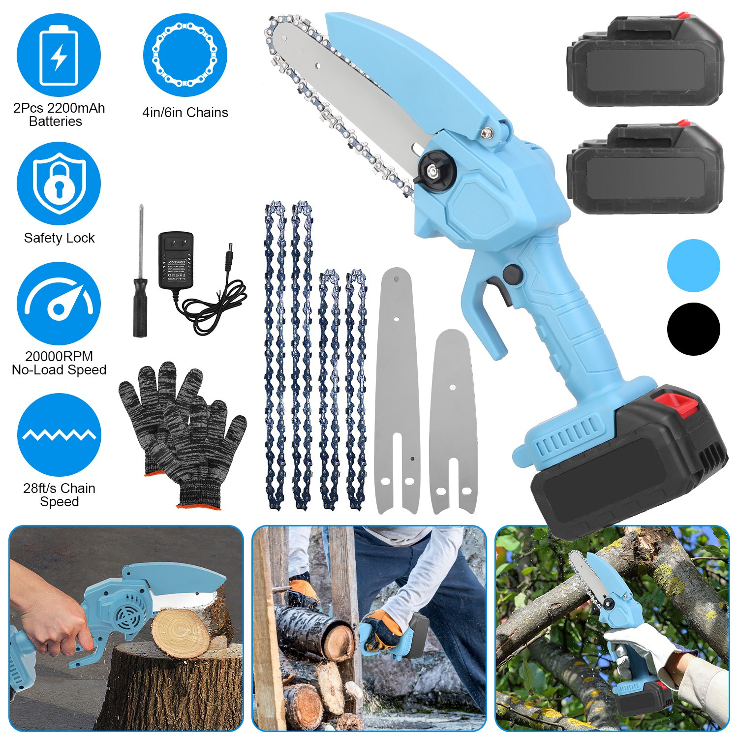 Mini 4-inch And 6-inch Chain Saws Will Not Be Shipped On Weekends