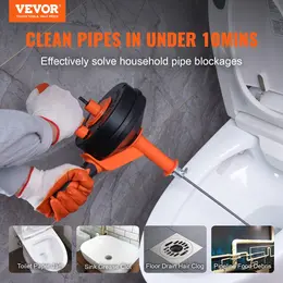 Product image of Drain Auger, 25 ft Plumbing Snake with Drill Attachment