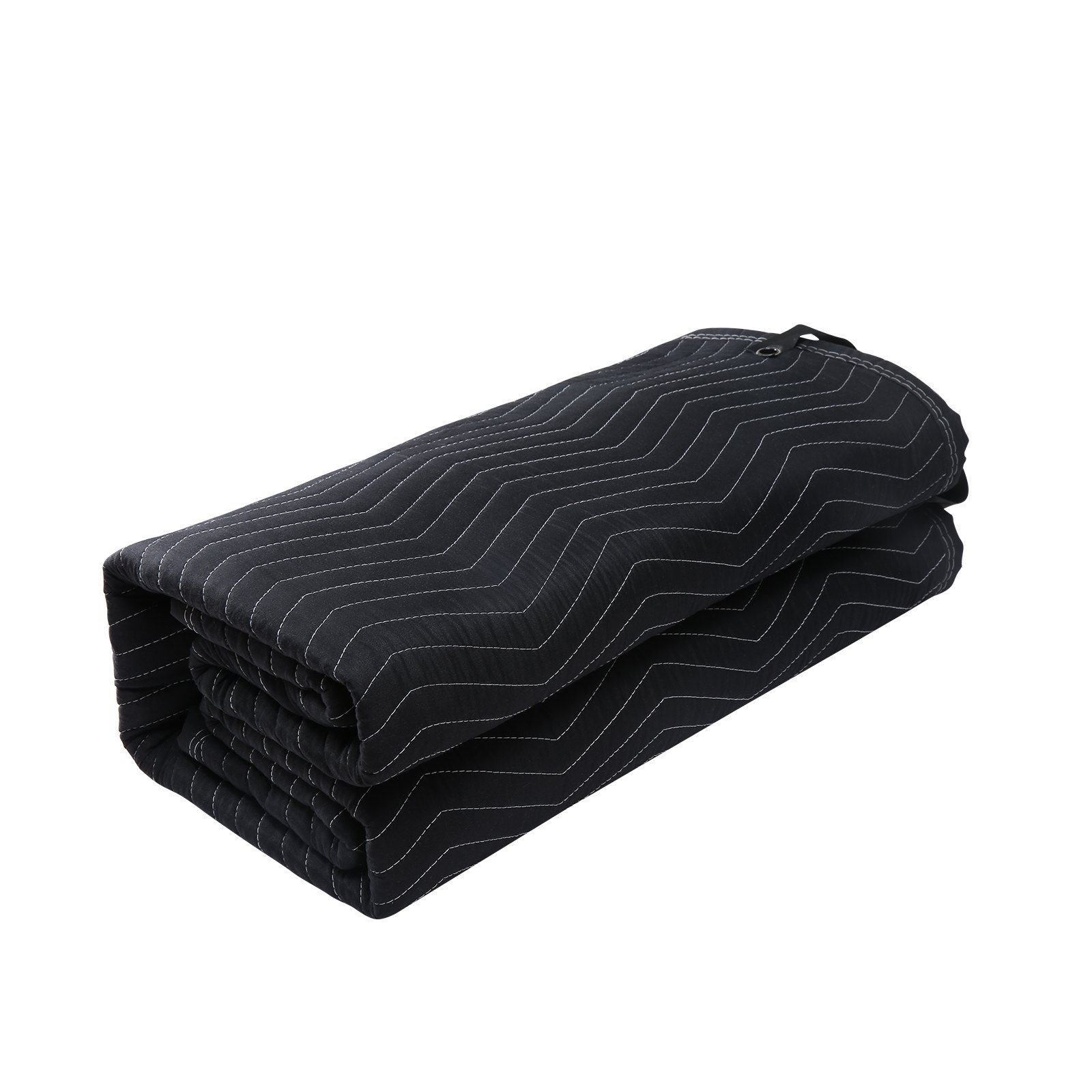 Main product image of Sound Dampening Blanket, Grommeted, 96 x 80 in., Black