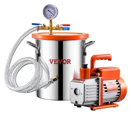 1.5 Gallon Vacuum Chamber and 3.5CFM Single Stage Pump Kit