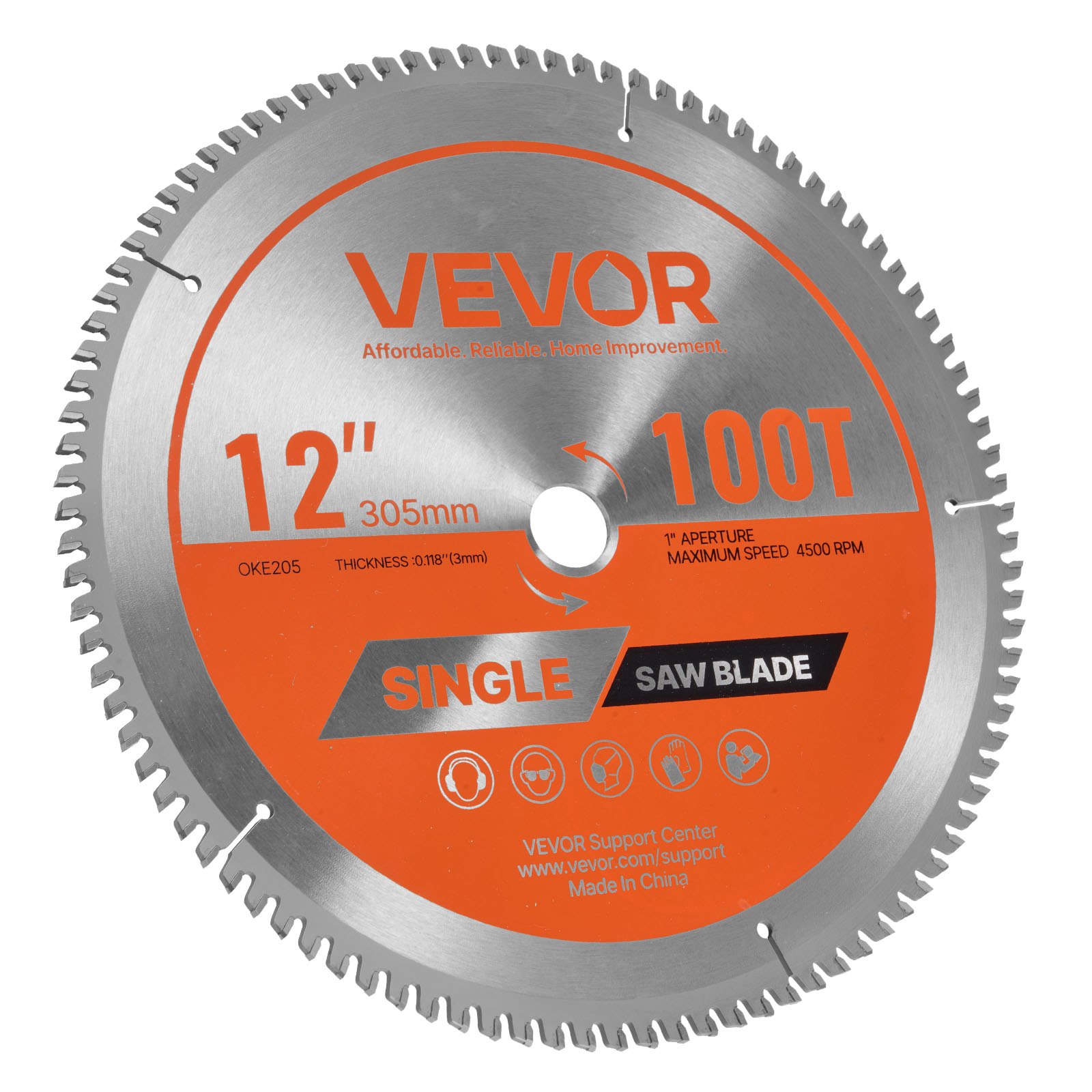 Circular Saw Blade Aluminum Cutting Blade For Circular Saw 12 In 100 Teeth